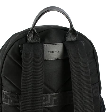 versace backpack the bay|versace summer backpack for men.